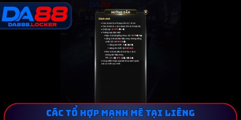 Các tổ hợp mạnh mẽ tại Liêng