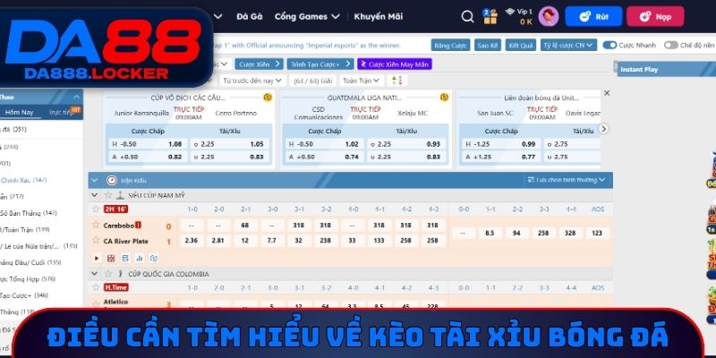 Điều cần tìm hiểu về kèo tài xỉu bóng đá