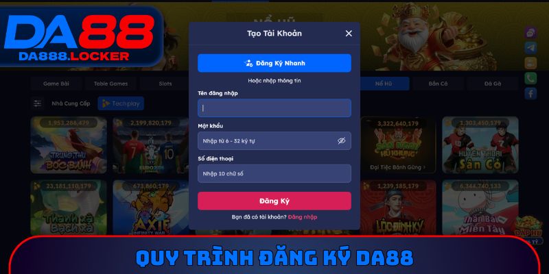 Quy trình đăng ký DA88