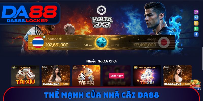 Thế mạnh của nhà cái DA88