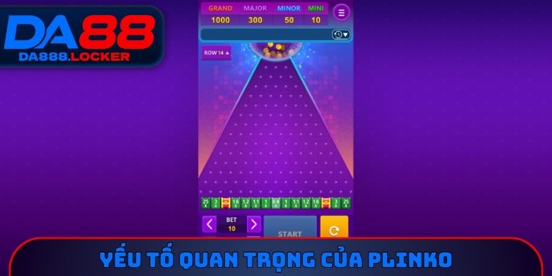 Yếu tố quan trọng của Plinko